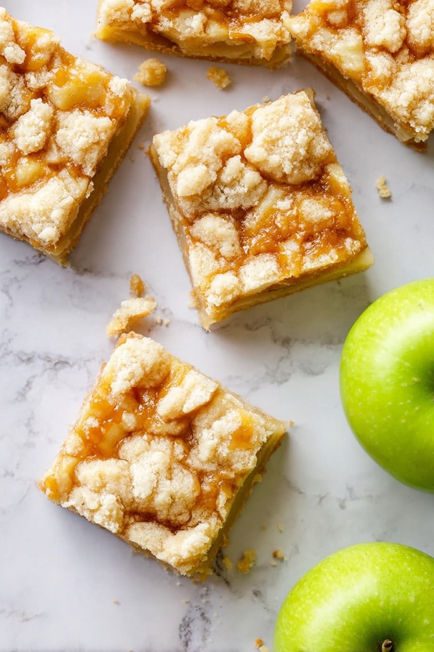 Salted Caramel Apple Bars Recipe - Serving