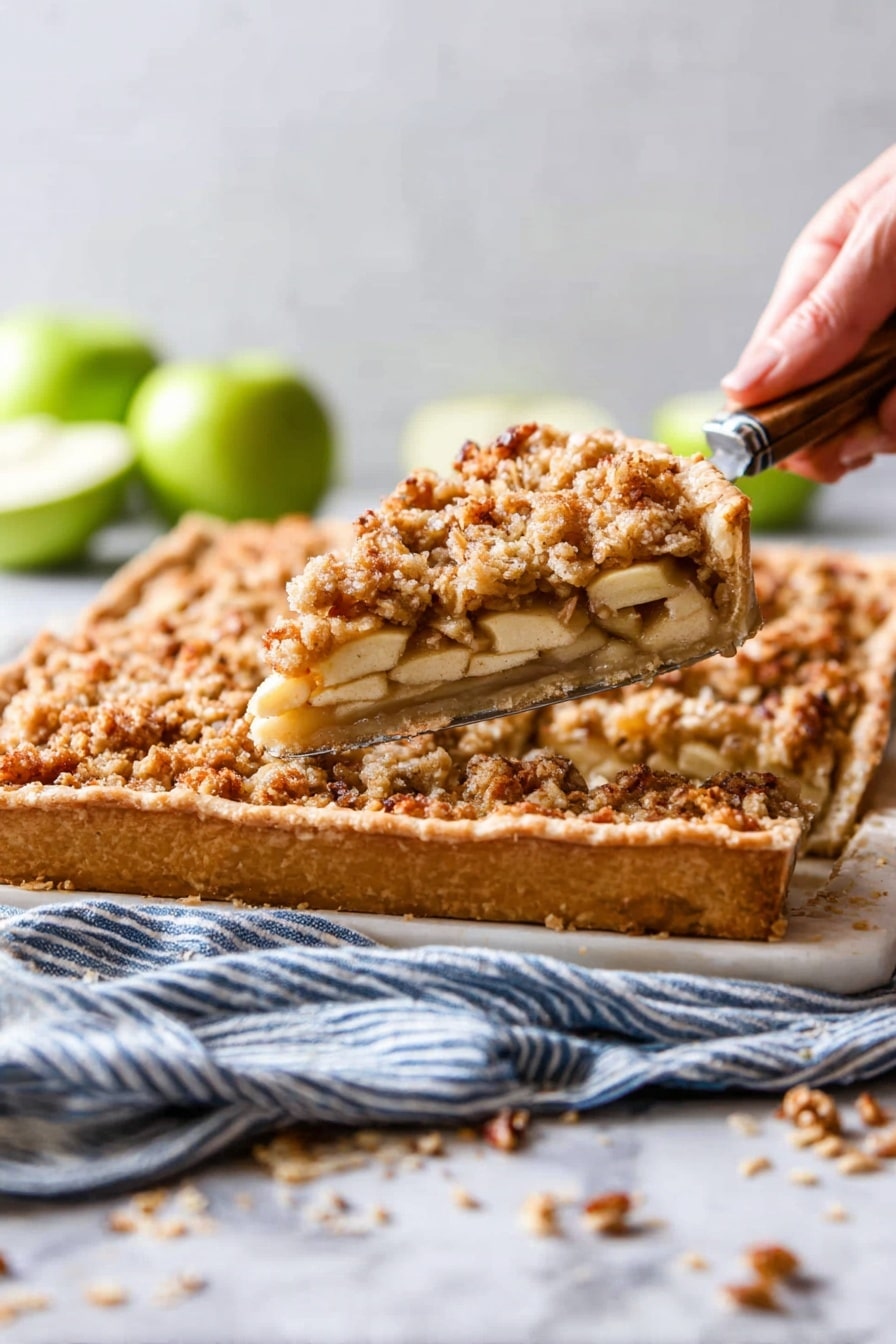 Caramel Apple Slab Pie Recipe - Serving