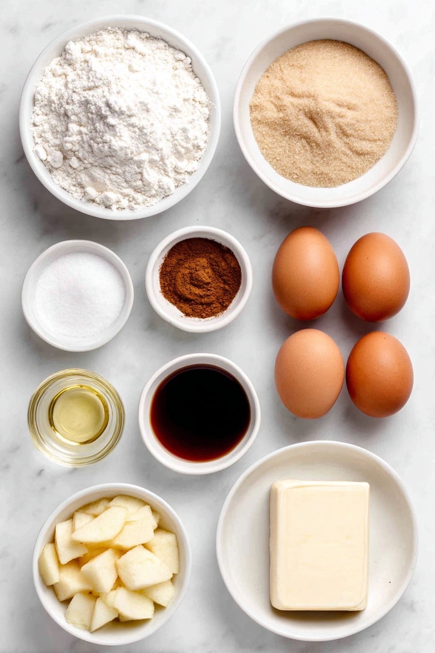 Apple Cinnamon Bread with Cider Glaze Recipe - Ingredients