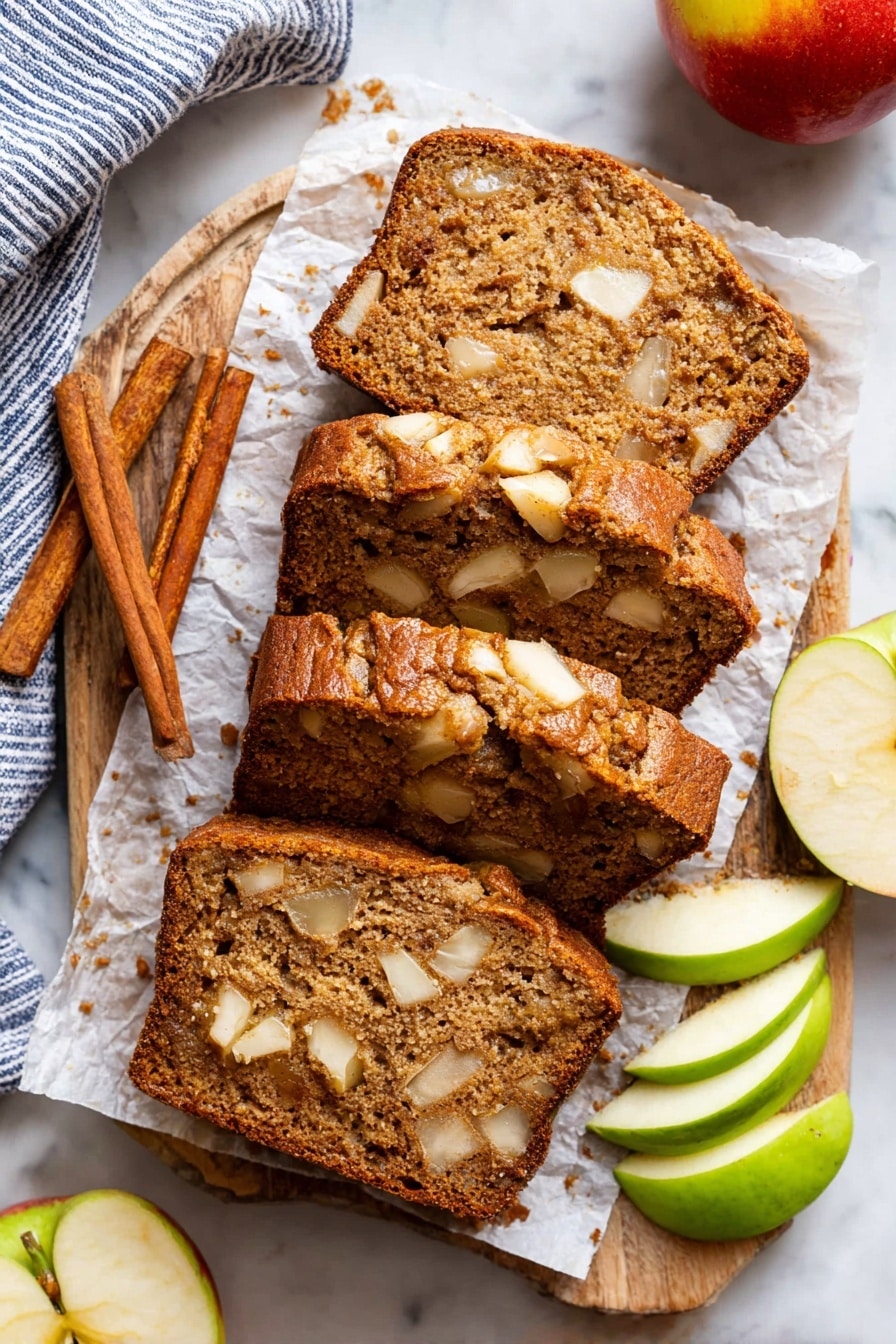 Apple Cinnamon Bread with Cider Glaze Recipe - Serving
