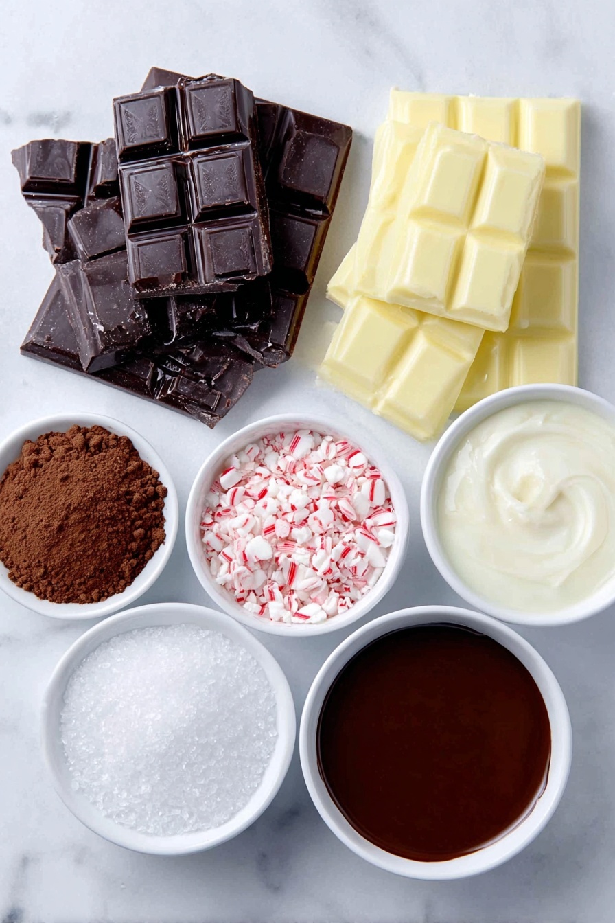 Chocolate Truffles with Sea Salt and Candy Canes Recipe - Ingredients