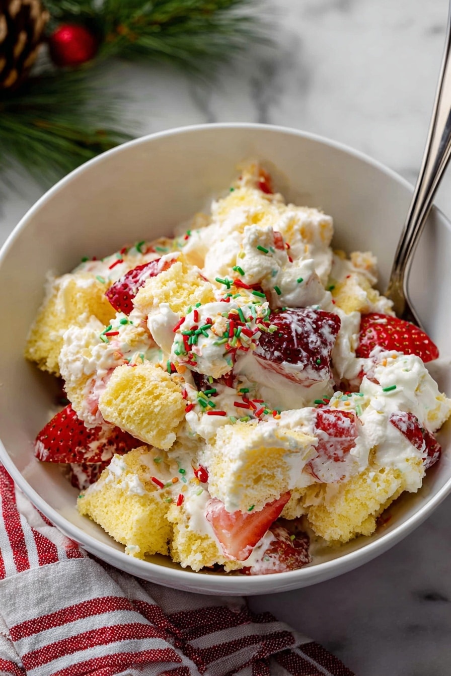 Christmas Tree Cake Trifle Recipe - Serving