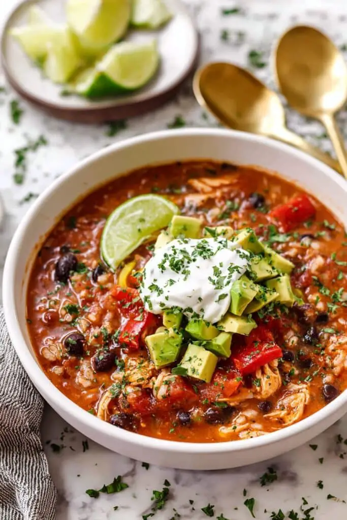 Chicken and Tomato Rice Soup Recipe