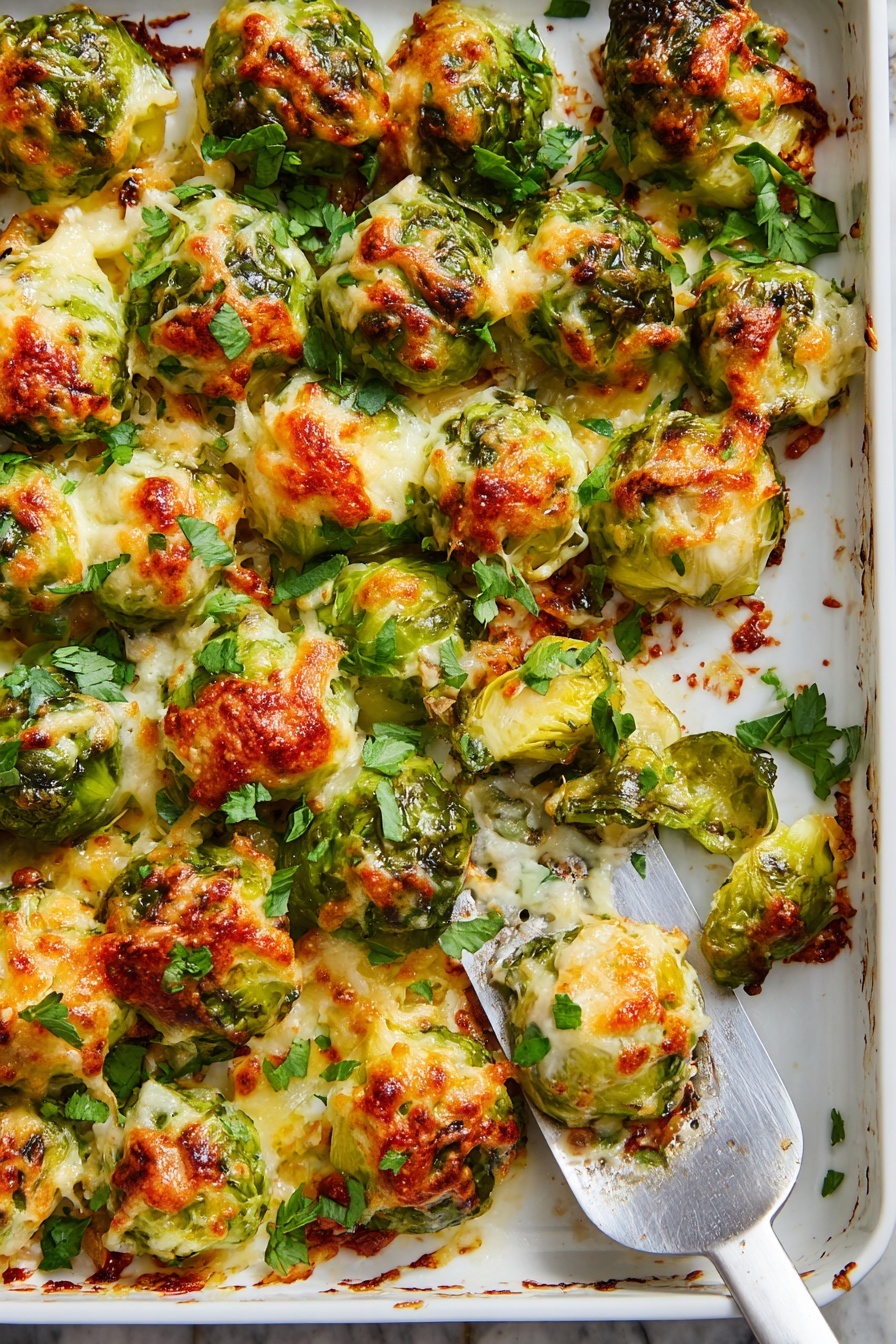 Smashed Brussels Sprouts with Cheesy Topping Recipe - Recipe Step