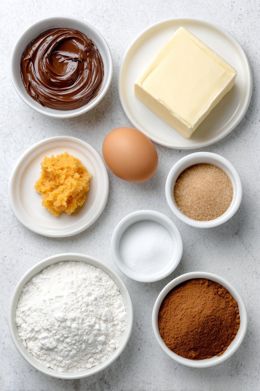 Pumpkin Nutella Cookies Recipe - Ingredients