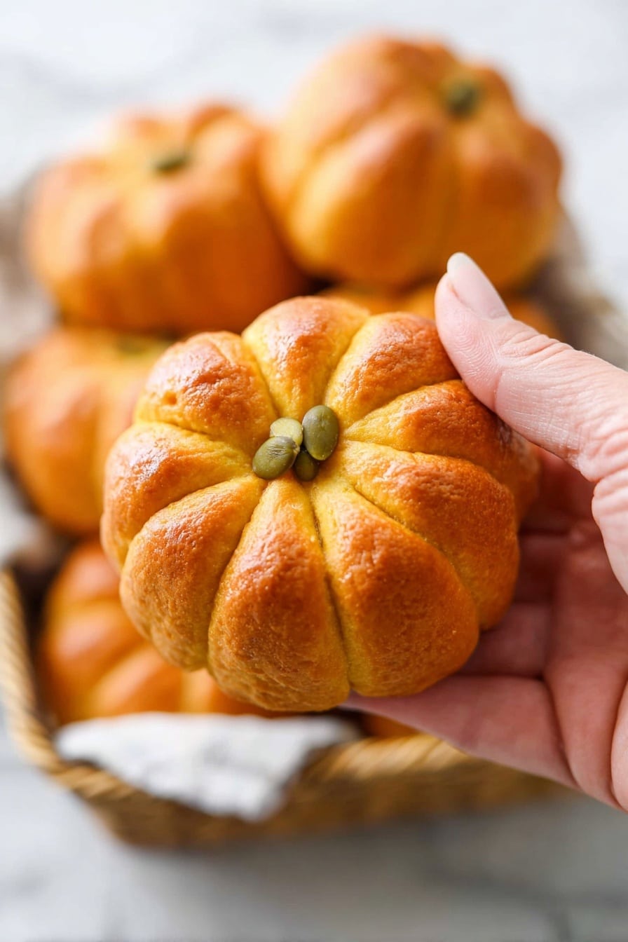 Pumpkin Dinner Rolls Recipe - Serving