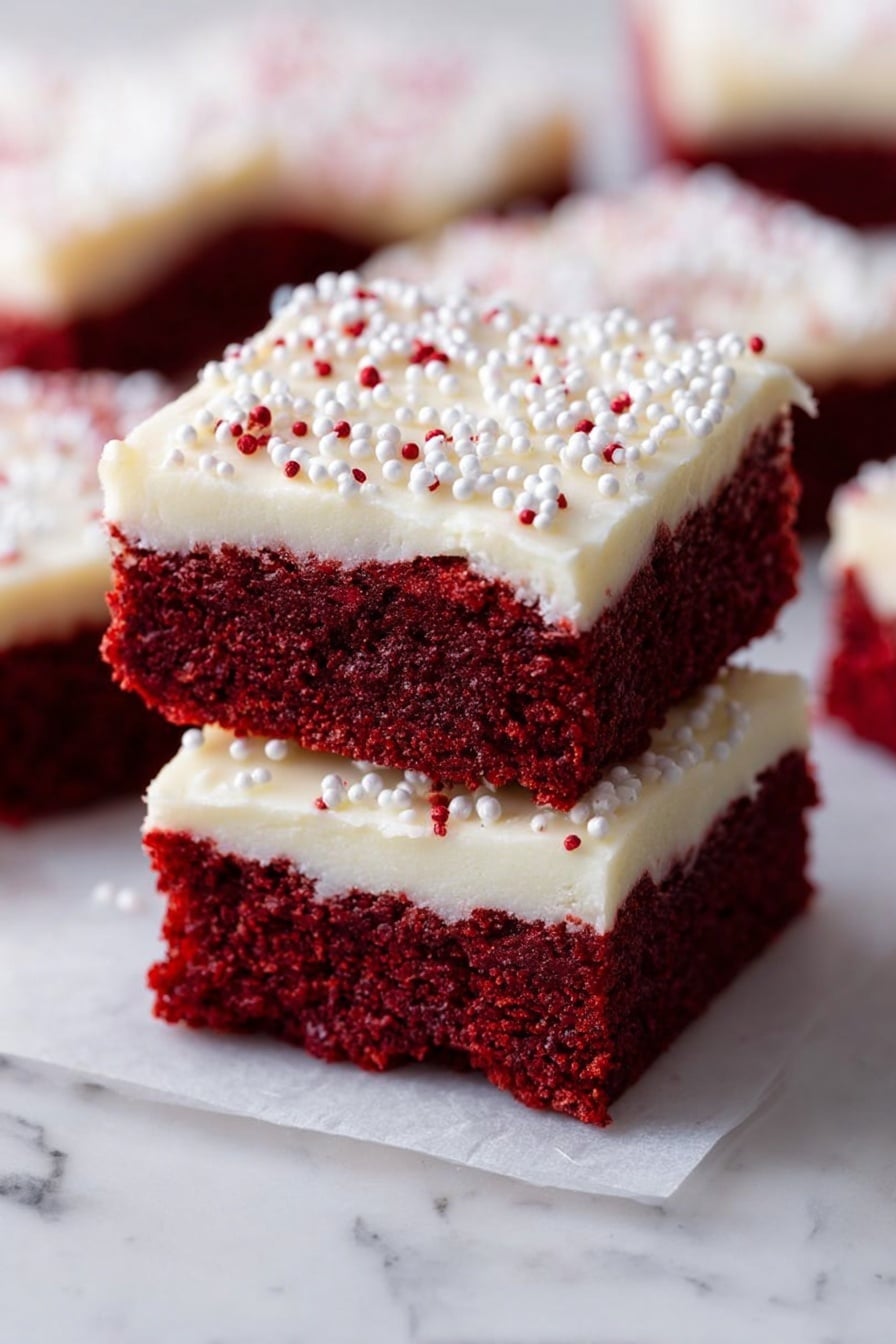 Red Velvet Cookie Bars Recipe - Recipe Step