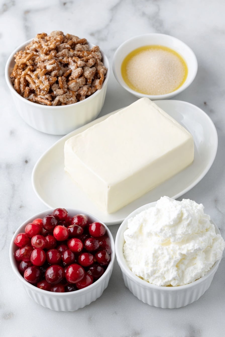 Cranberry Pretzel Salad Recipe - Ingredients