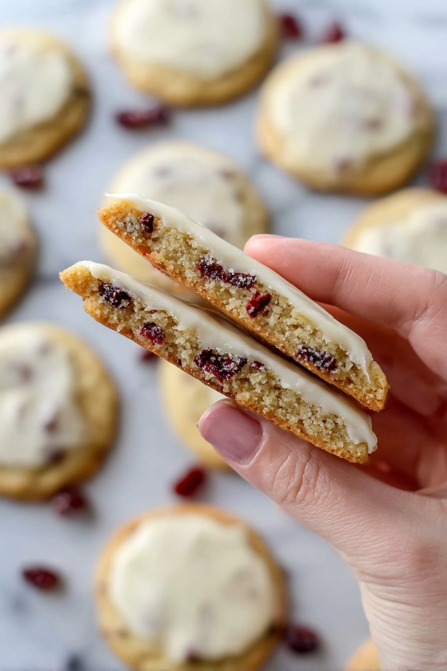 Lemon Cranberry Cookies Recipe - Serving