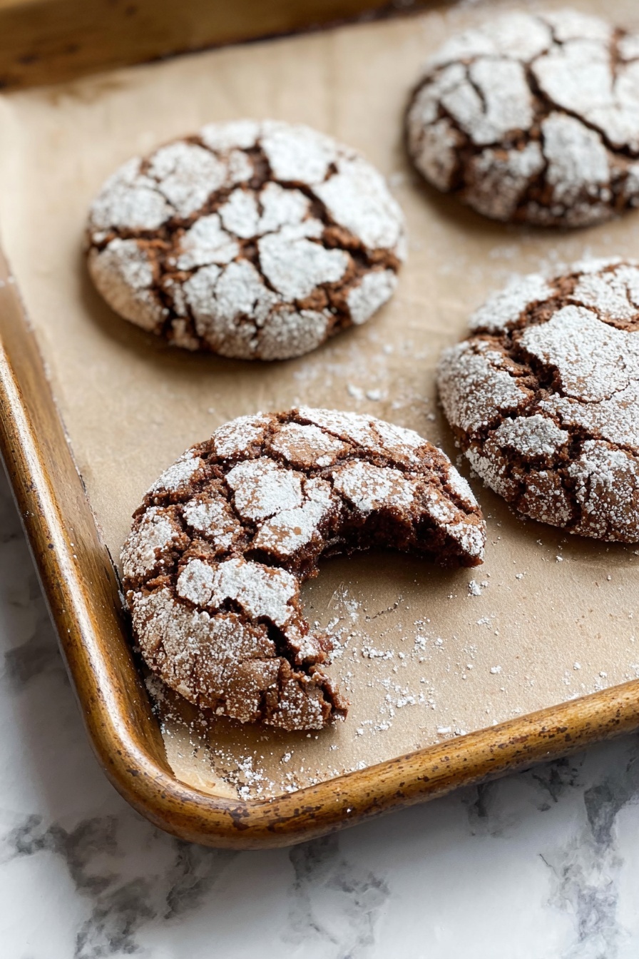 Molasses Crinkle Cookies Recipe - Serving