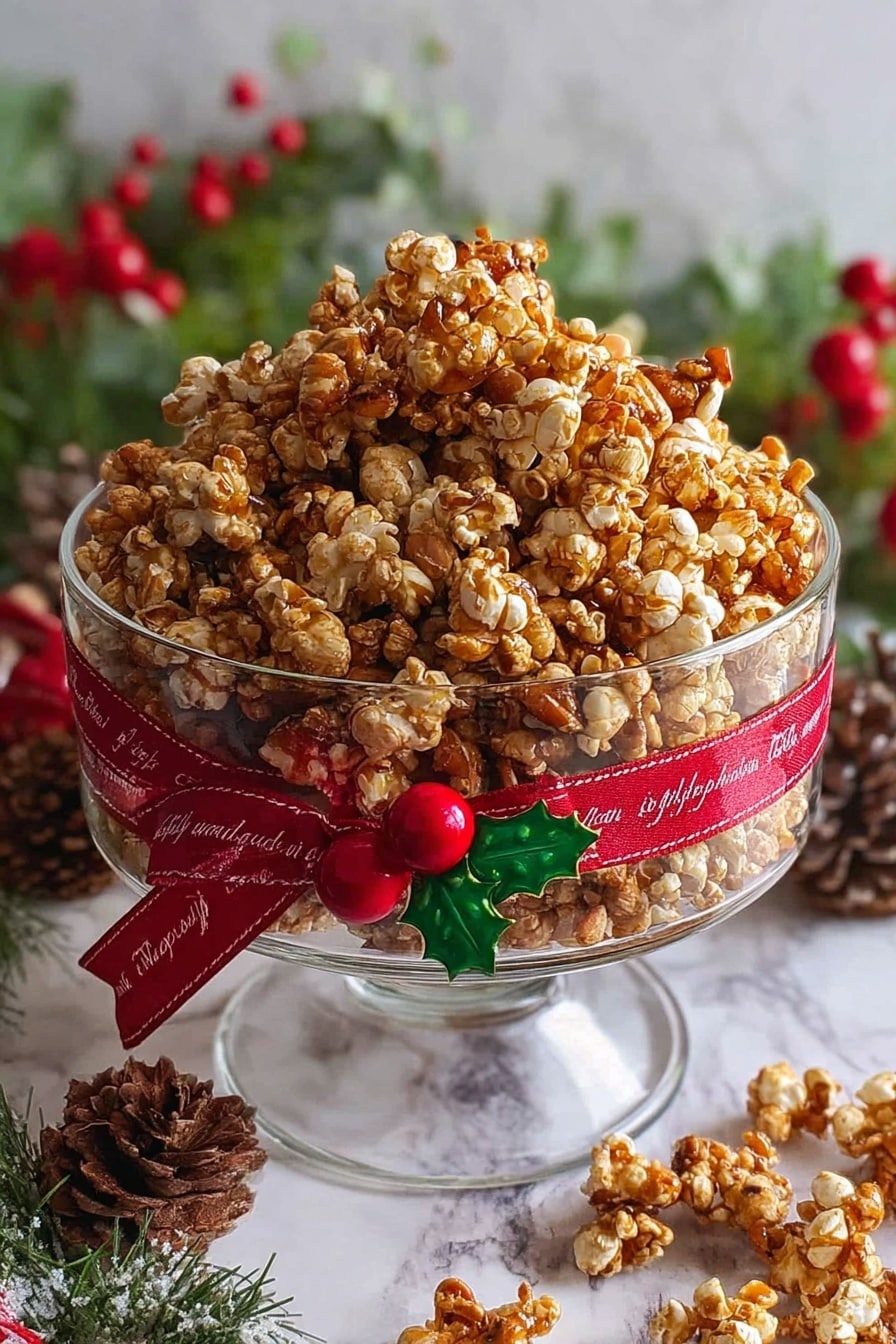 Christmas Spiced Caramel Popcorn Recipe - Recipe Step