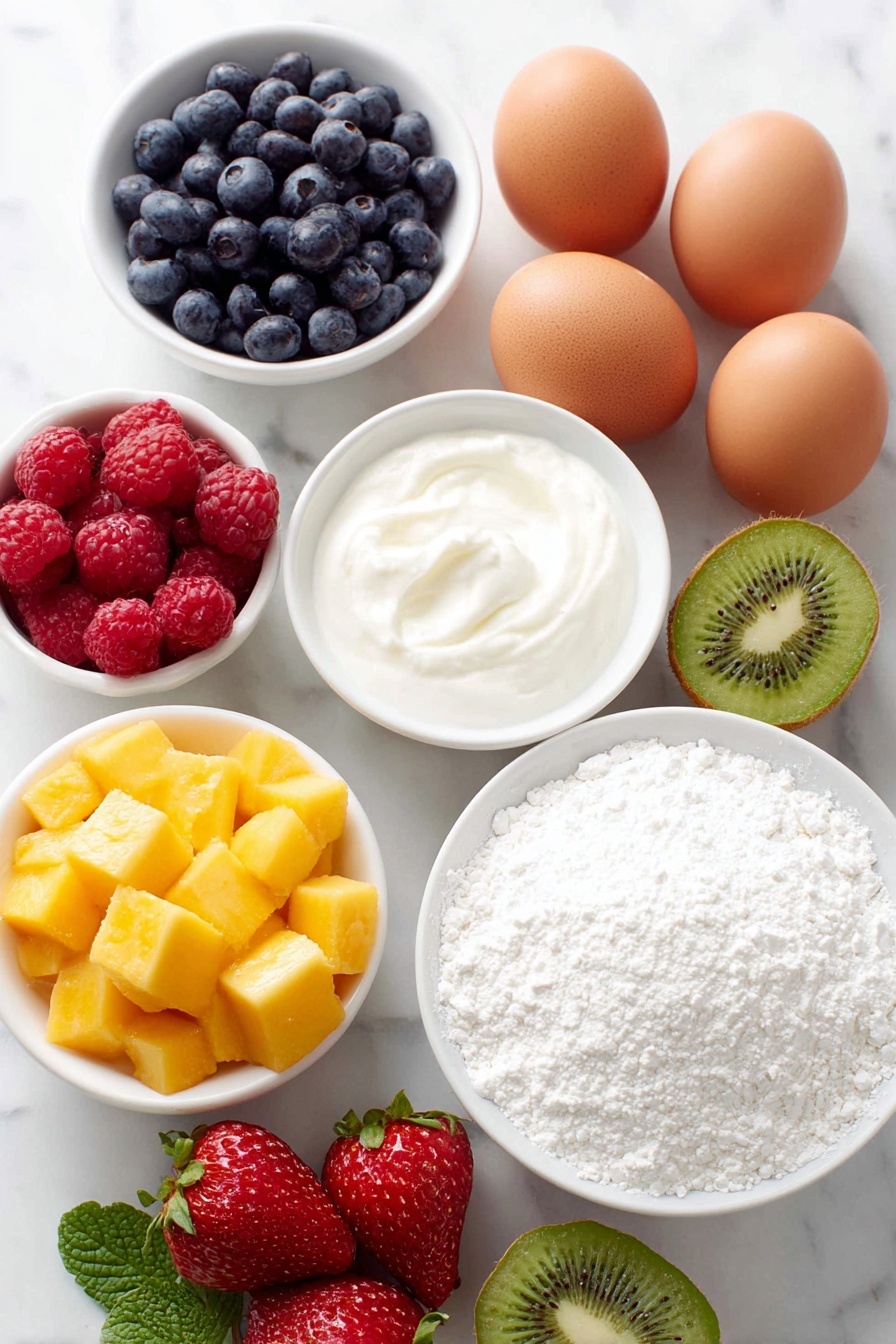 Mini Pavlovas with Fresh Fruit Recipe - Ingredients