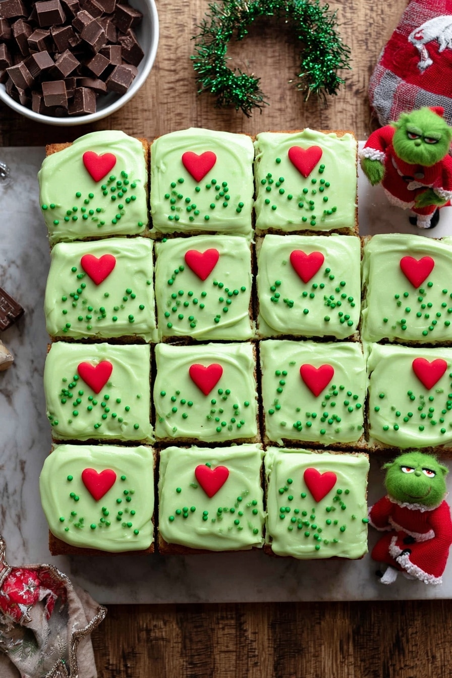 Grinch Cake with Green Cream Cheese Frosting Recipe - Recipe Step