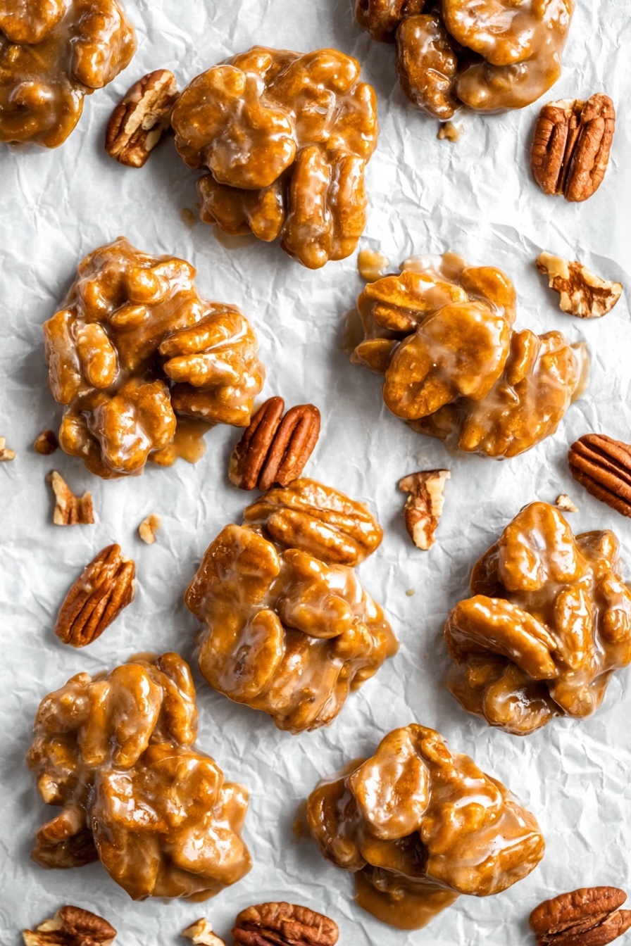 Easy Pecan Pralines Recipe - Serving