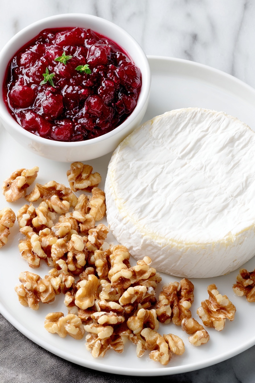 Cranberry Baked Brie Appetizer Recipe - Ingredients