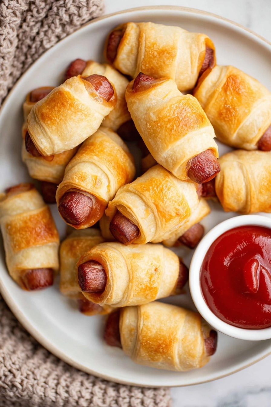 Cheddar Cheese Hot Dogs in Puff Pastry Recipe - Serving