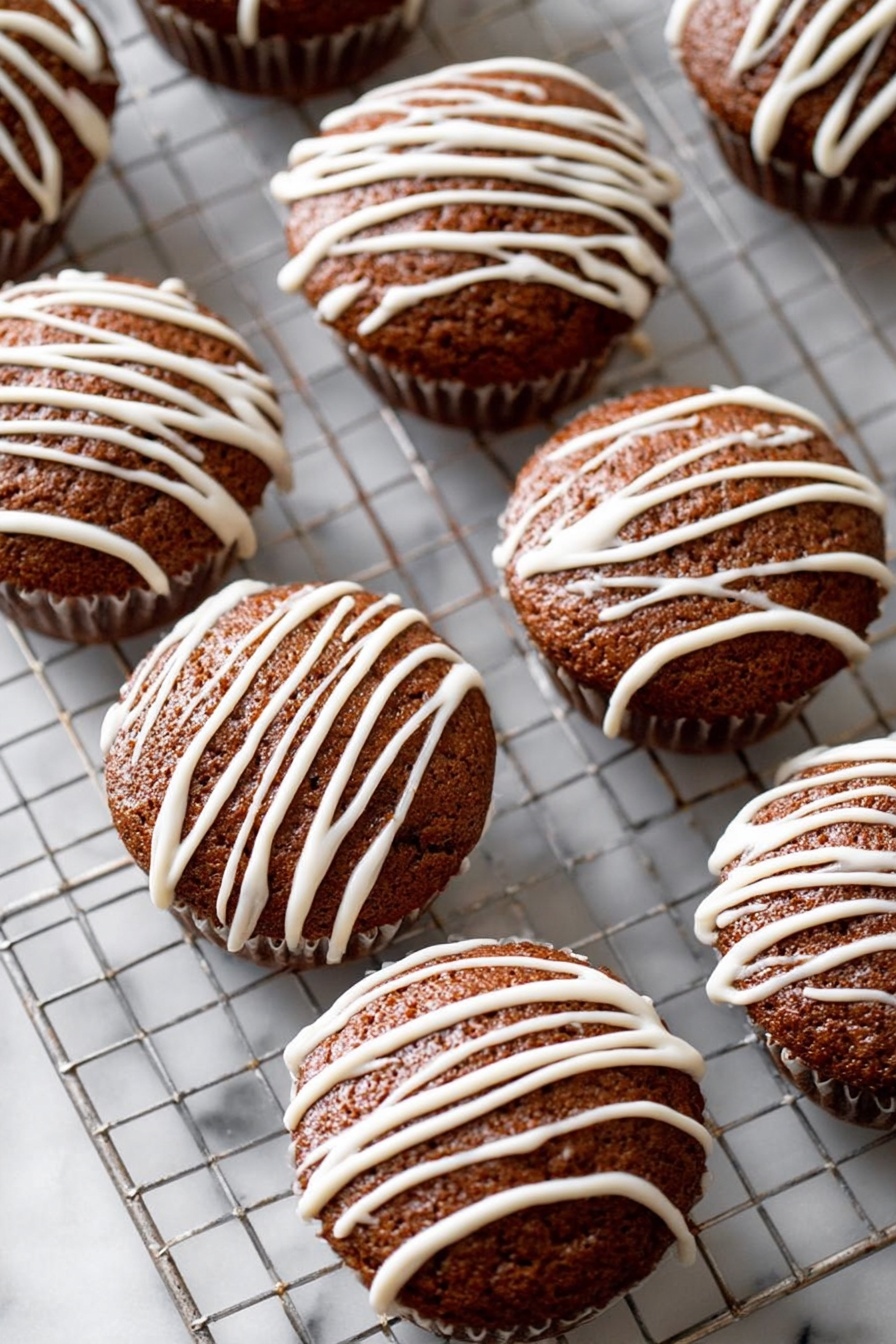 Gingerbread Muffins with Vanilla Bean Glaze Recipe - Recipe Step