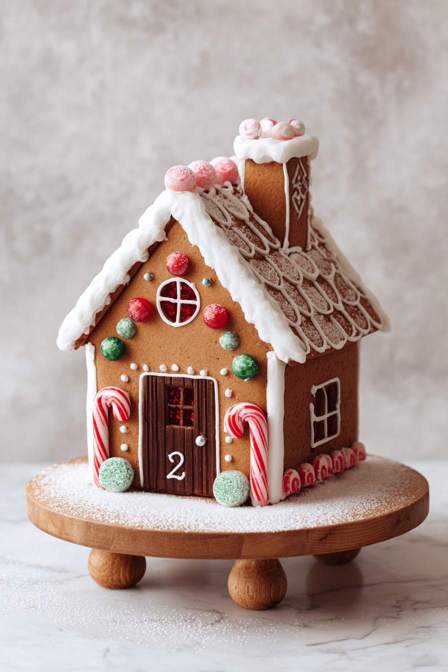 Festive Gingerbread House Recipe - Serving