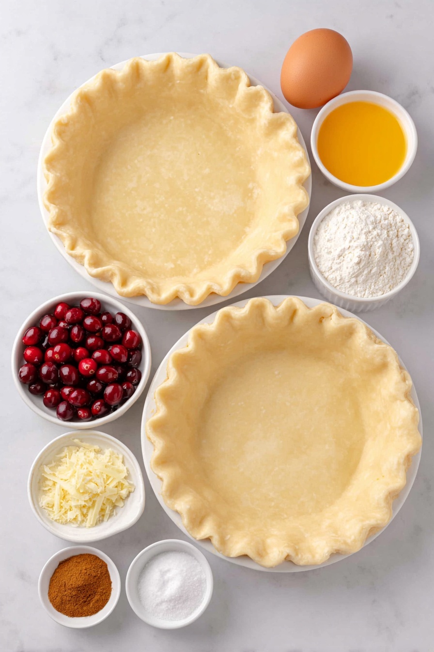 Best Cranberry Pie with Lattice Top Recipe - Ingredients