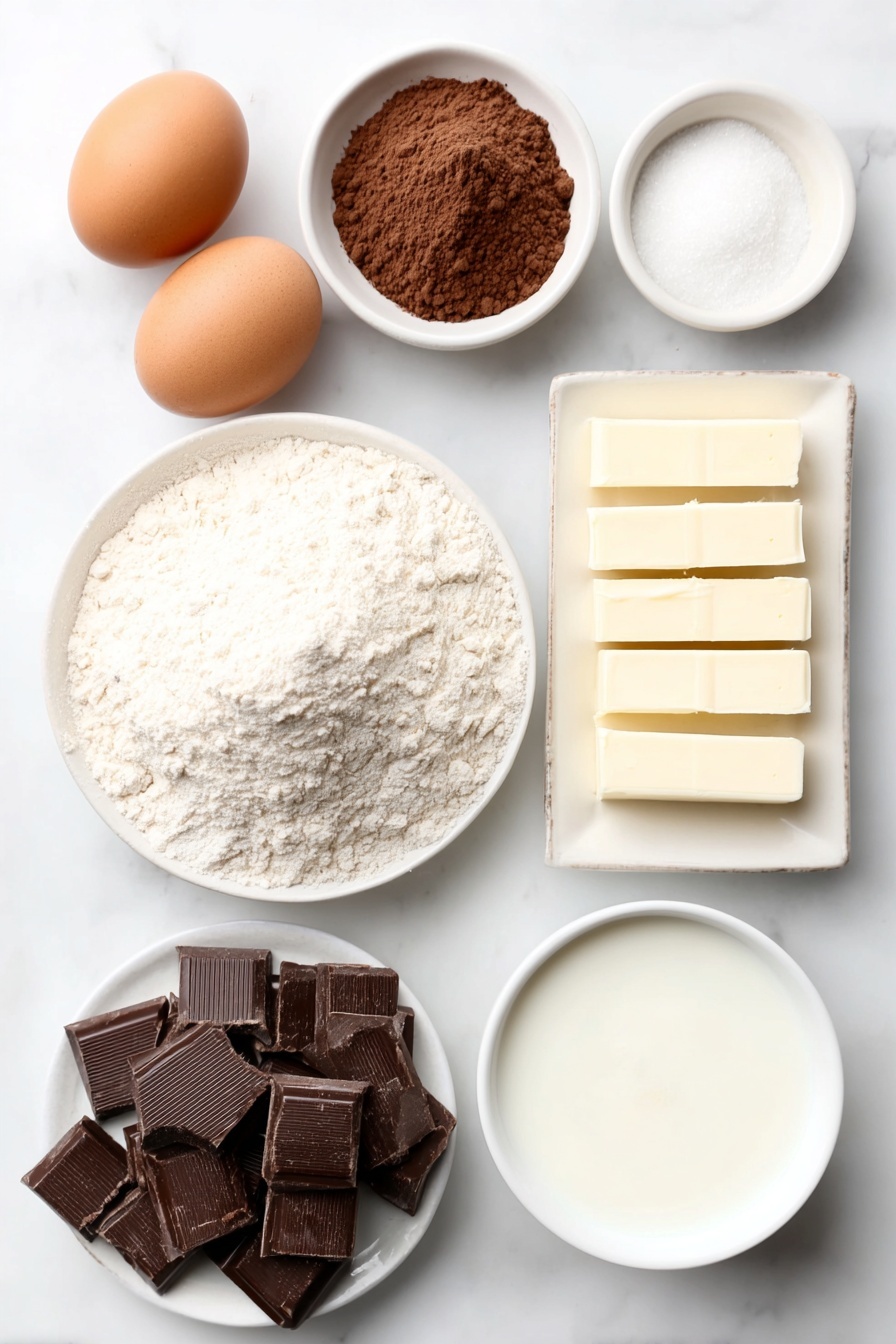 Double Chocolate Loaf Cake Recipe - Ingredients