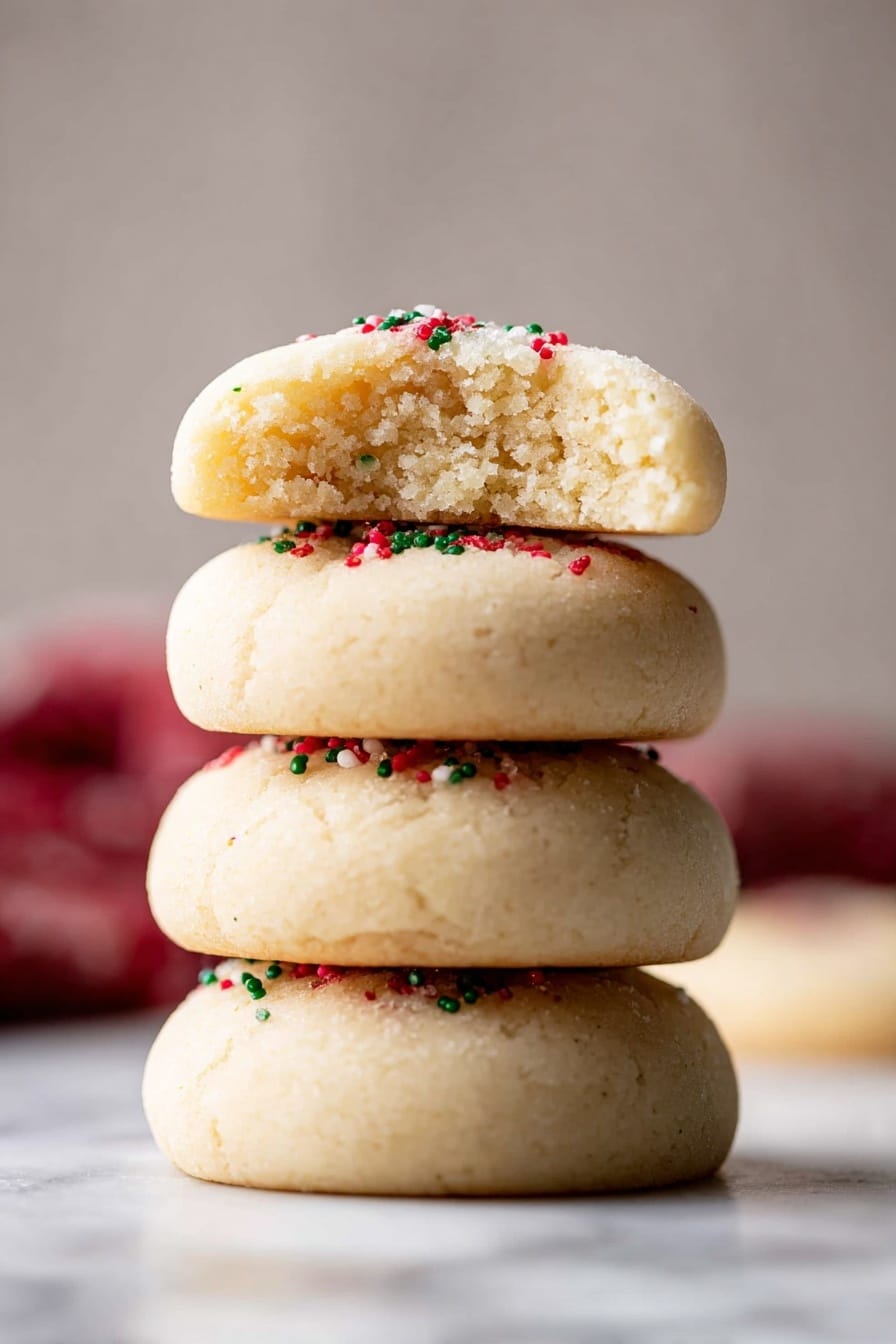Whipped Shortbread Cookies Recipe - Serving
