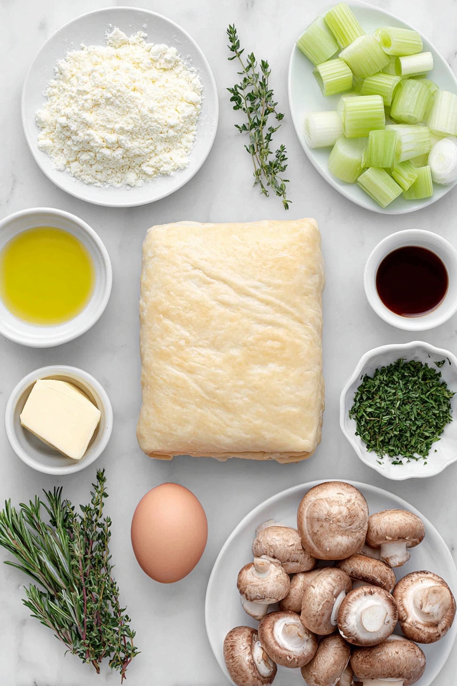 Mushroom Wellington Recipe - Ingredients