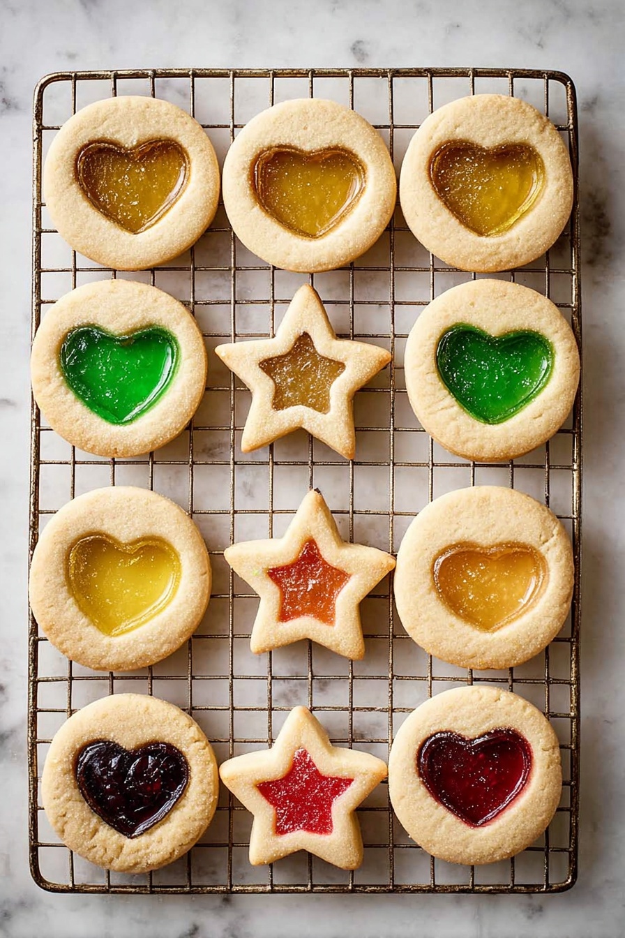 Stained Glass Cookies Recipe - Serving