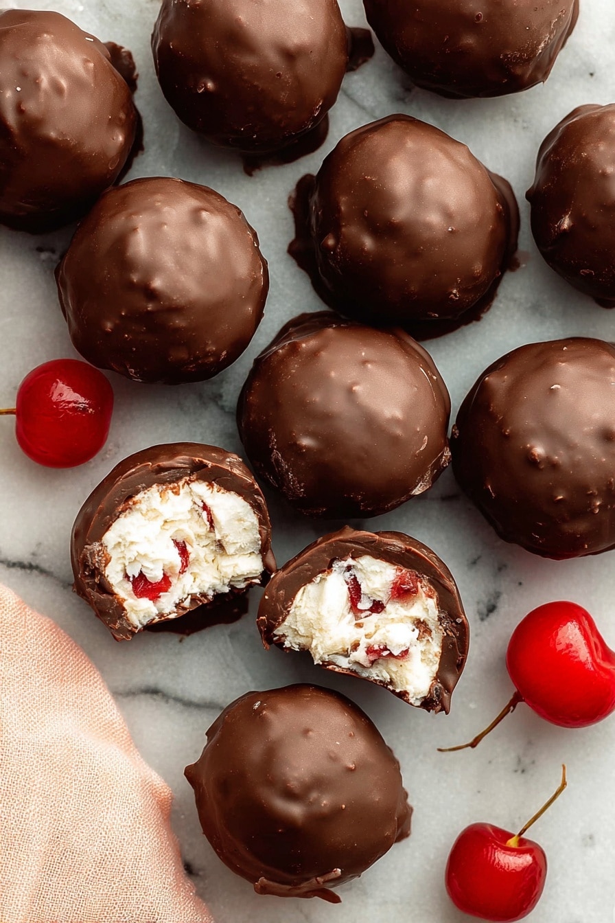 Martha Washington Cherry Coconut Truffles Recipe - Serving