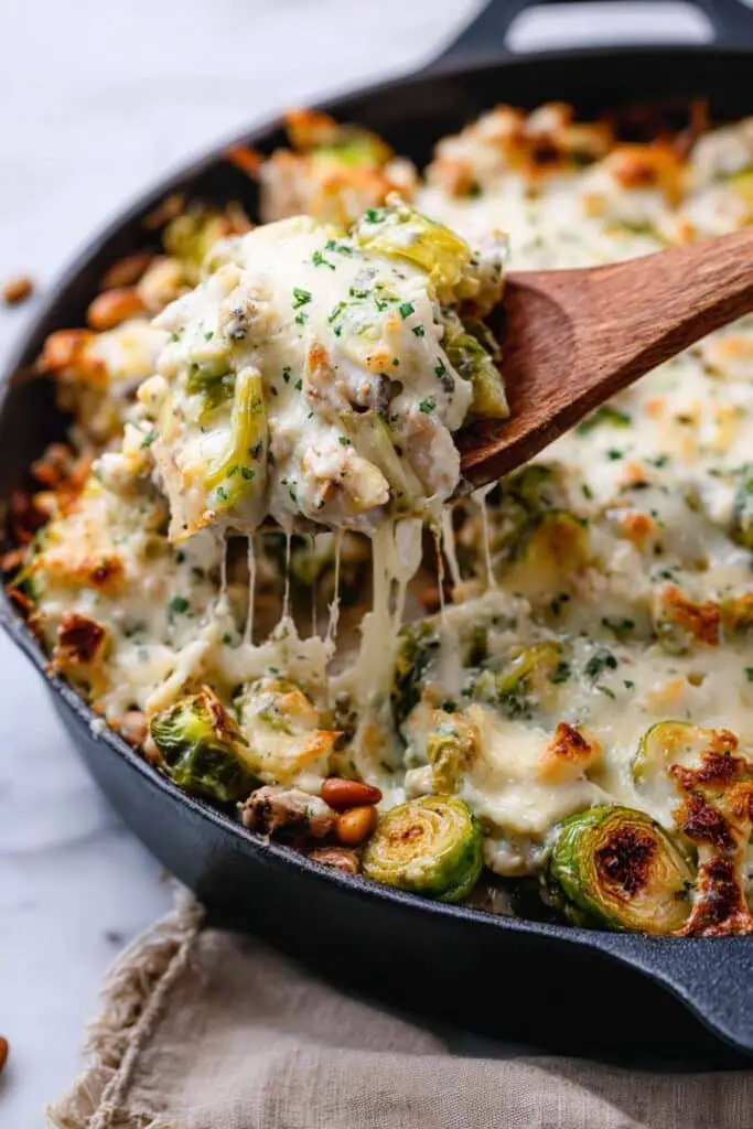 Cheesy Brussels Sprouts Casserole Recipe