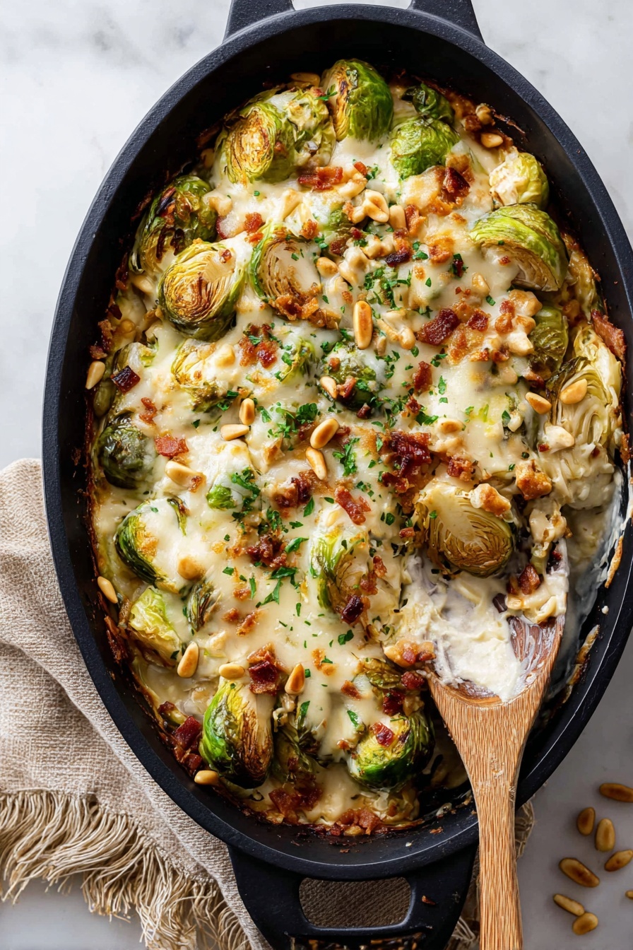 Cheesy Brussels Sprouts Casserole Recipe - Recipe Step