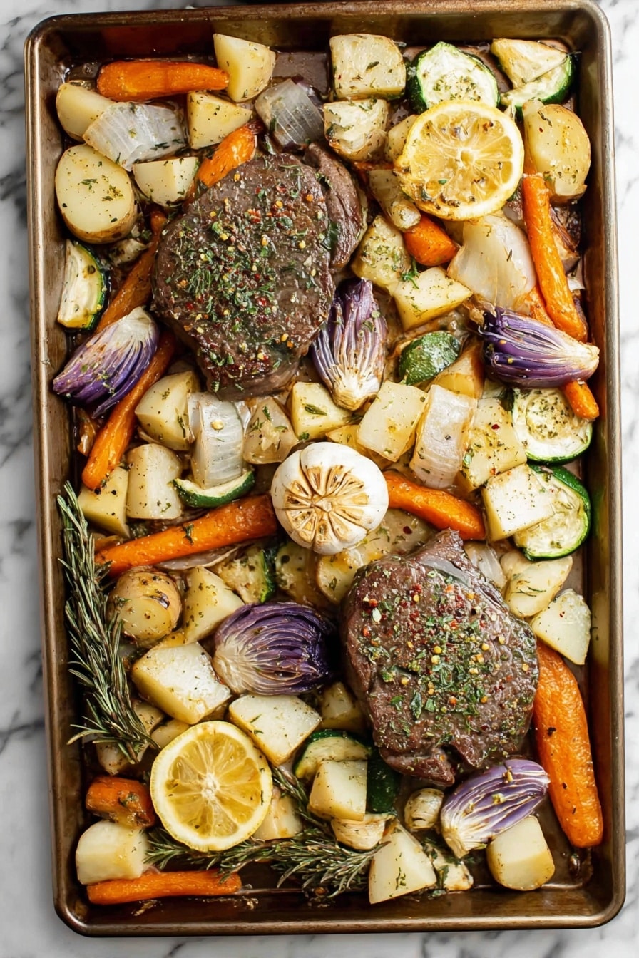 Sheet Pan Lamb Chops with Roasted Vegetables Recipe - Recipe Step