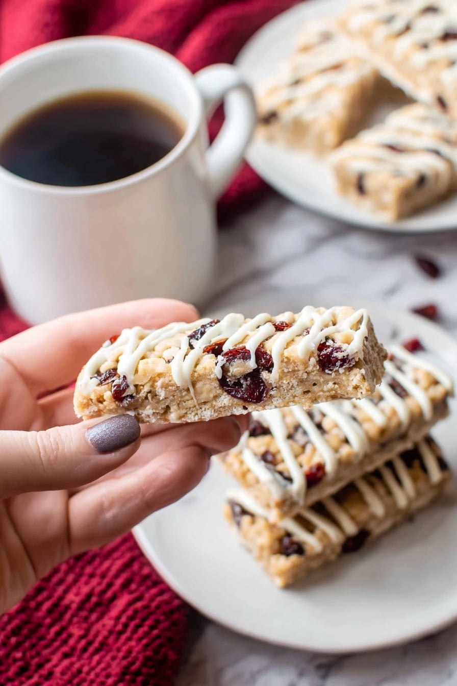 Cranberry White Chocolate Shortbread Bars Recipe - Recipe Step