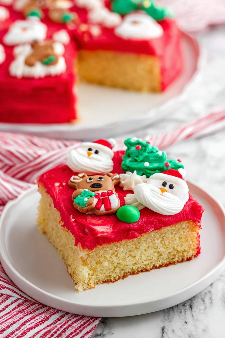 Ugly Sweater Cake Recipe - Serving