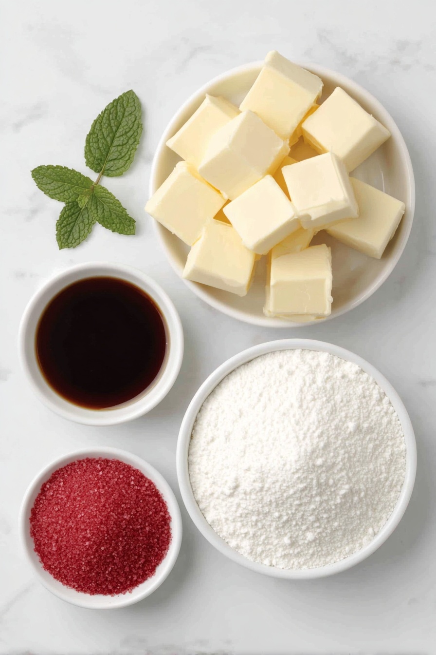 Strawberry Mint Candies Recipe - Ingredients