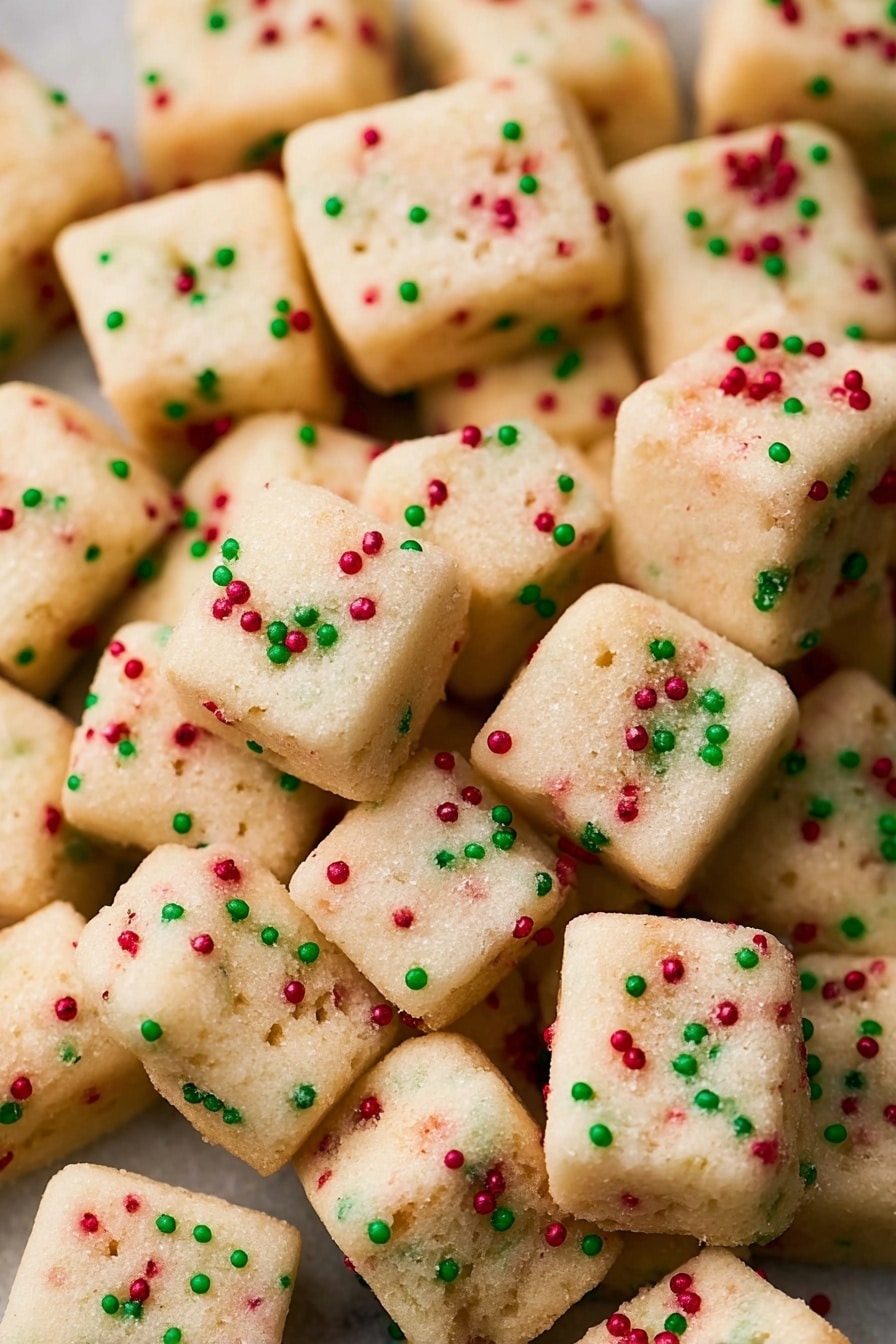 Funfetti Shortbread Bites Recipe - Serving