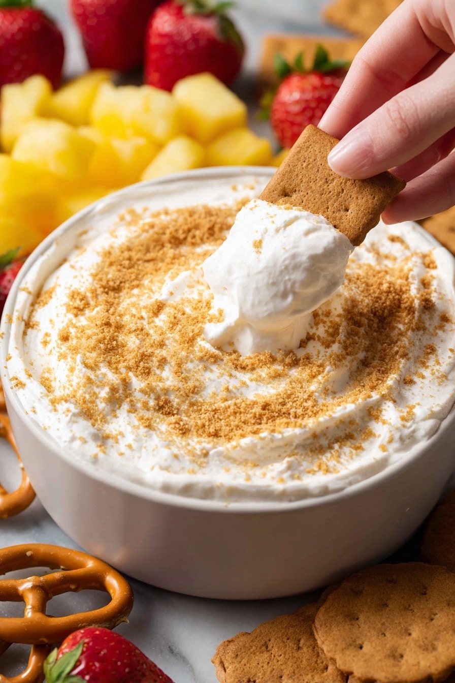 Cream Cheese Cheesecake Dip Recipe - Serving