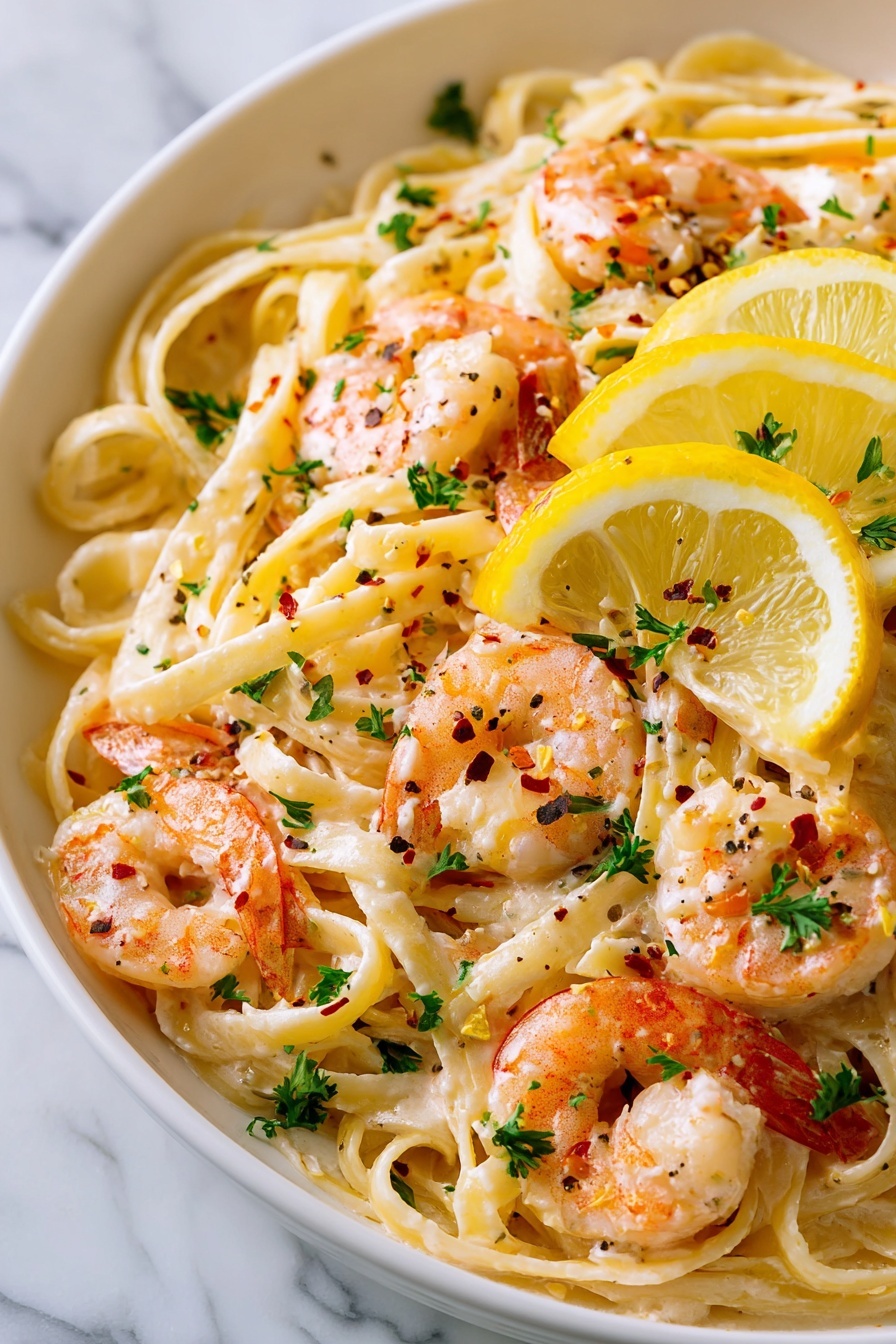 Creamy Lemon Shrimp Pasta Recipe - Recipe Step