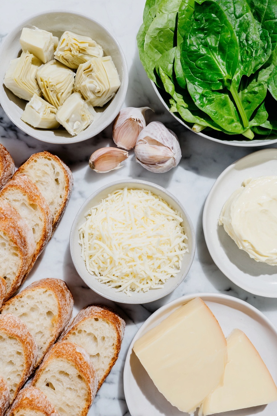 Spinach Artichoke Grilled Cheese Recipe - Ingredients