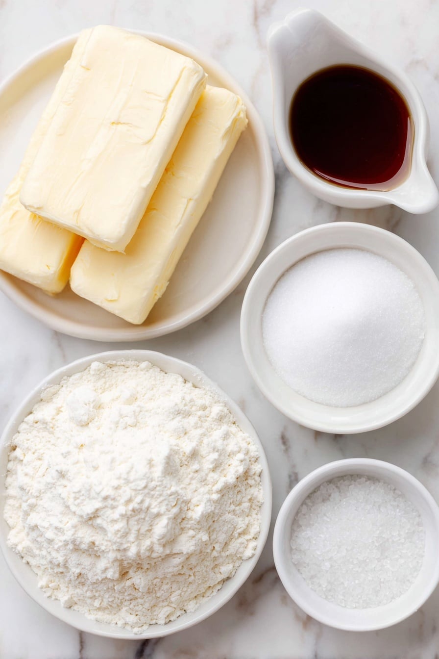 Easy Shortbread Cookies Recipe - Ingredients