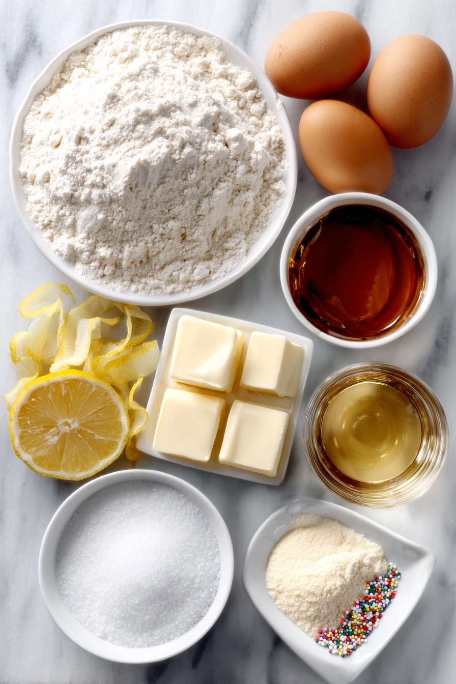 Easy Lemon Orange Struffoli Dessert Recipe - Ingredients