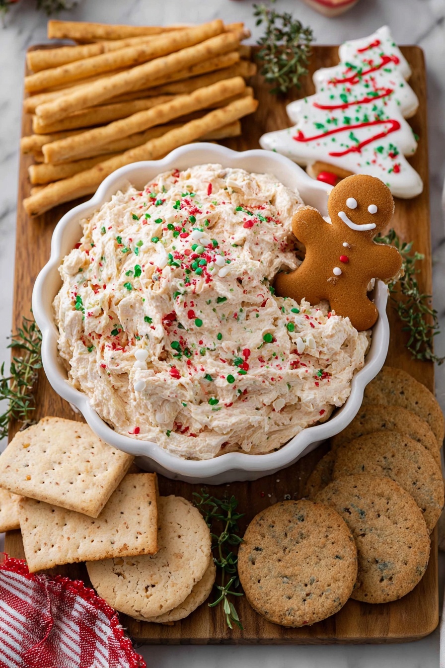 Christmas Tree Cake Dip Recipe - Serving