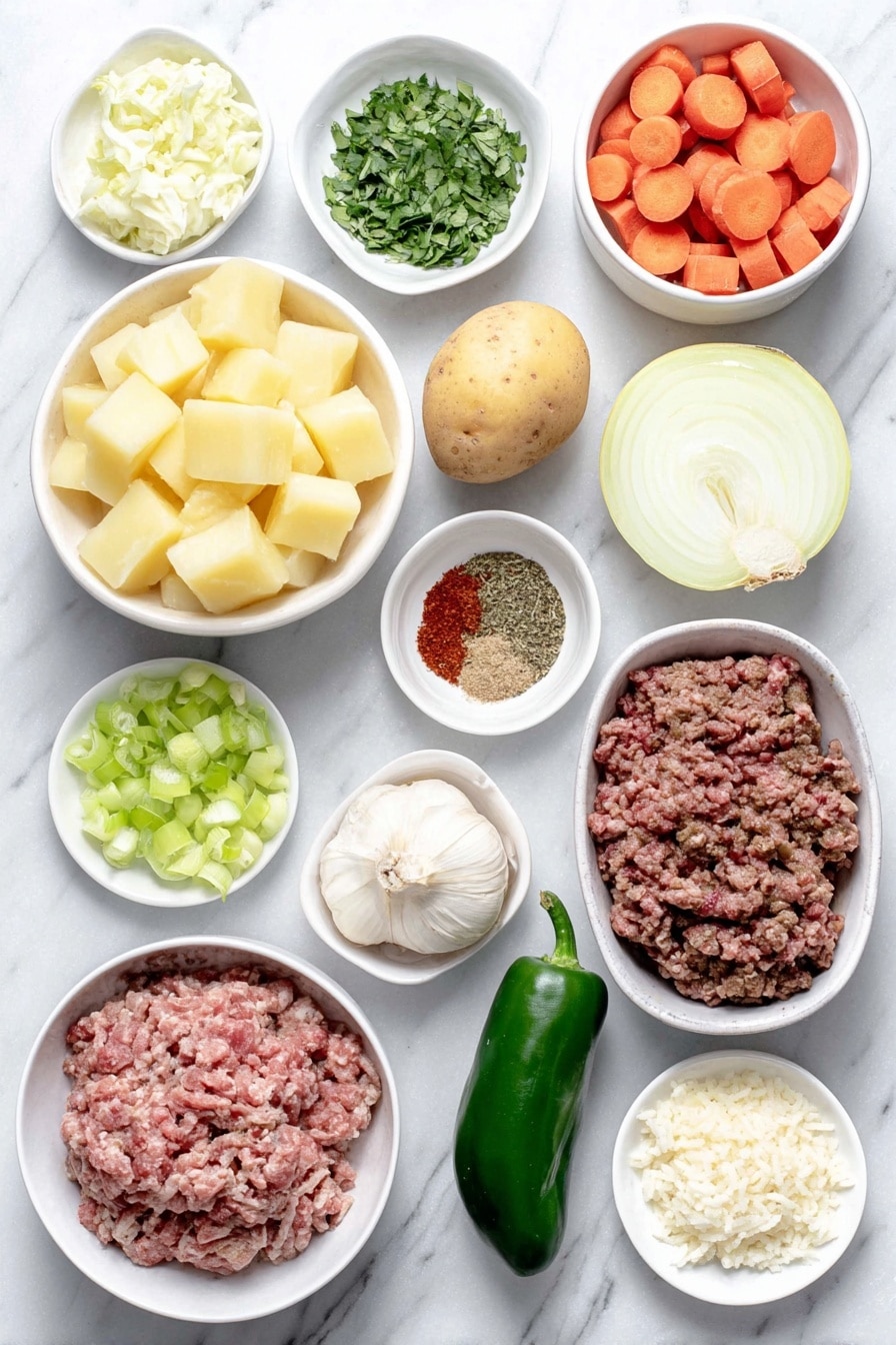 Albondigas Soup with Rice and Meatballs Recipe - Ingredients