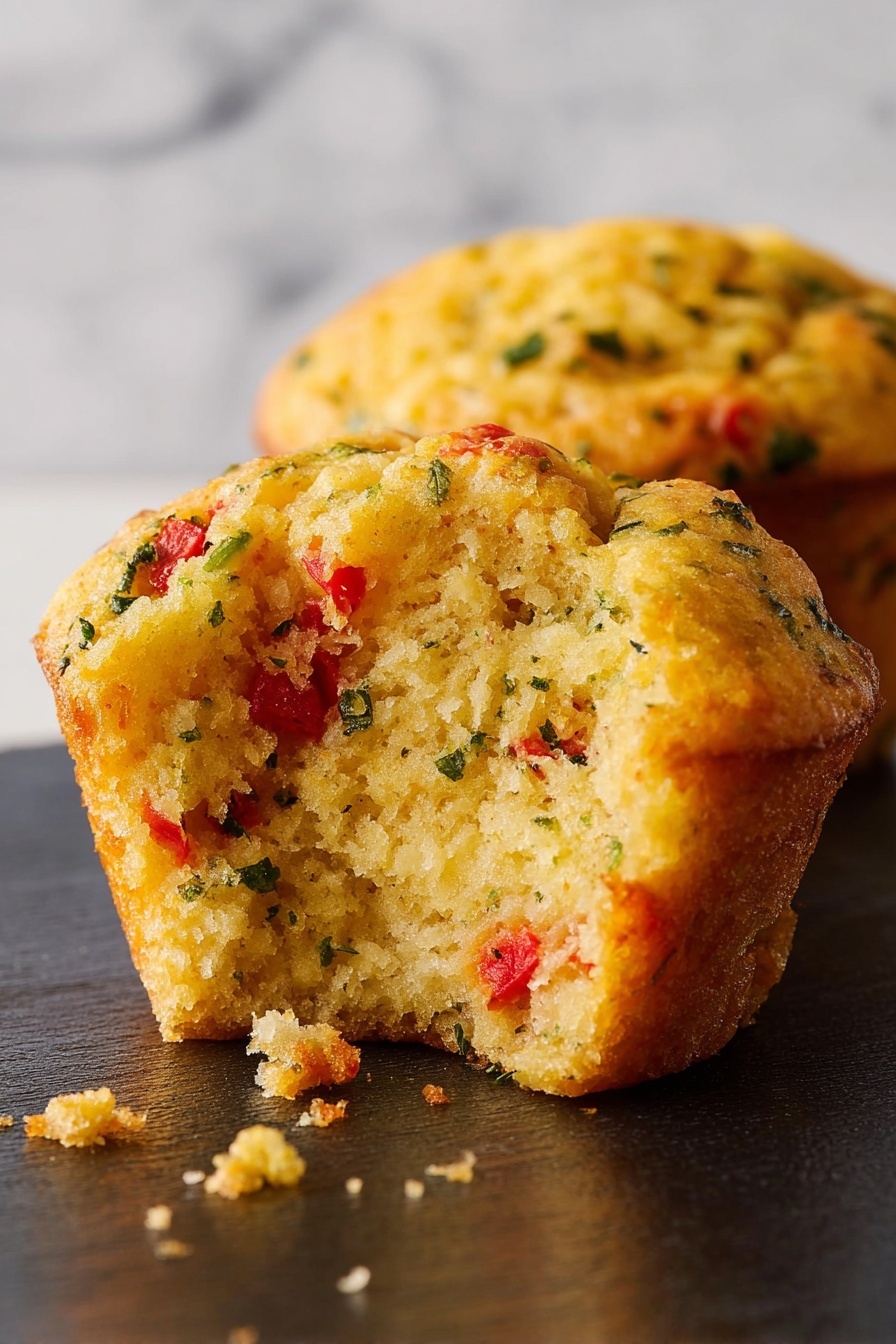 Pimiento Cheese Corn Muffins Recipe - Serving