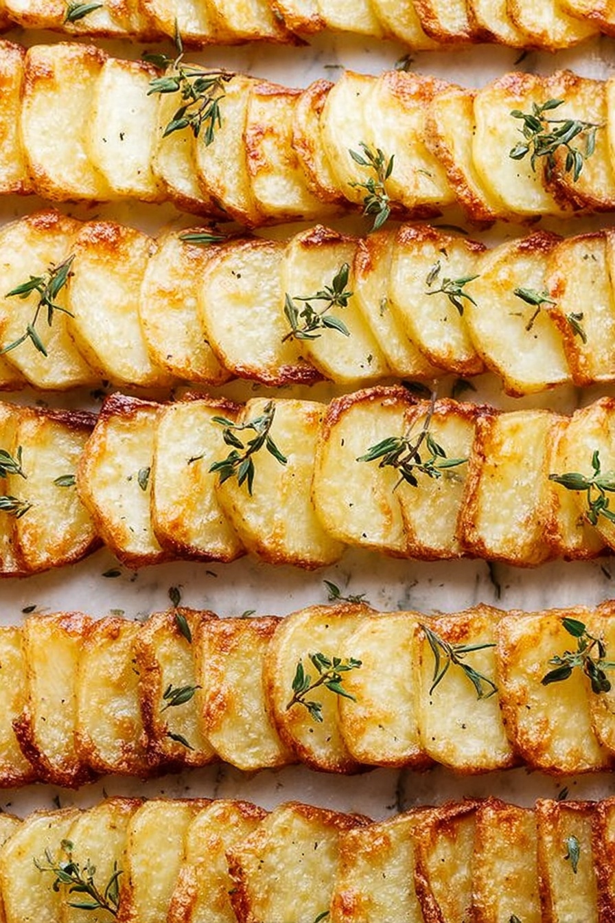 Crispy Garlic Domino Potatoes Recipe - Recipe Step