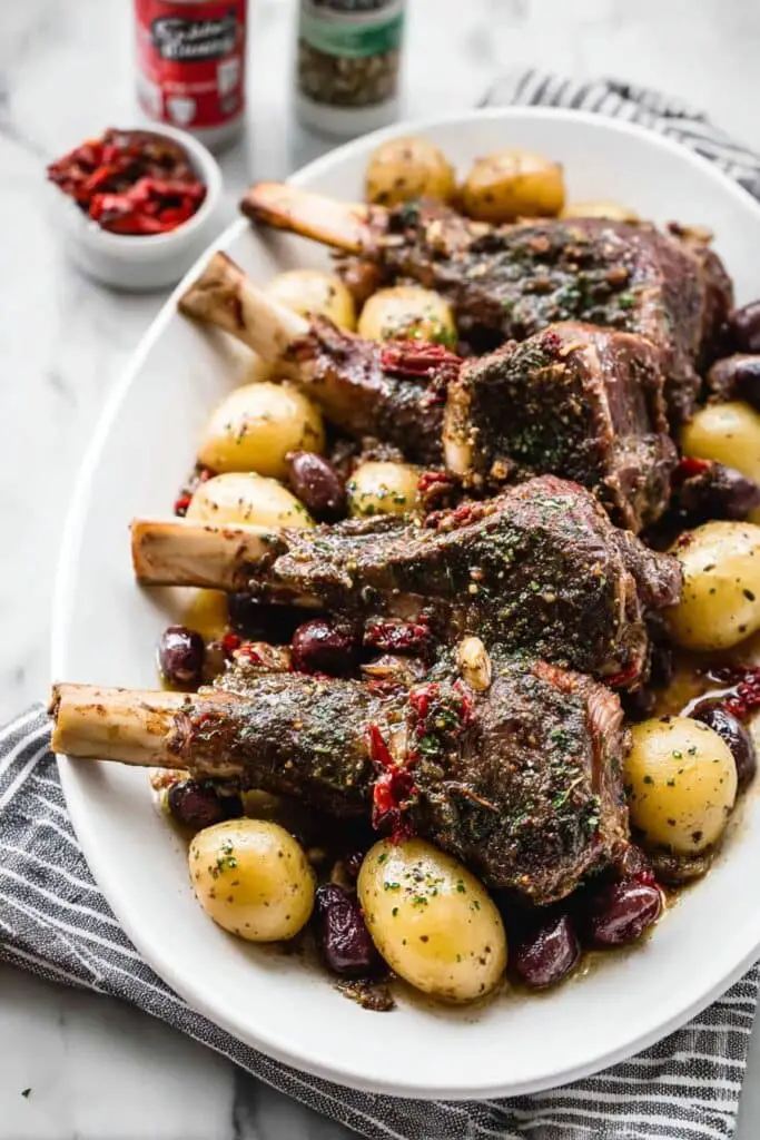 Slow Cooker Greek Lamb Shanks Recipe