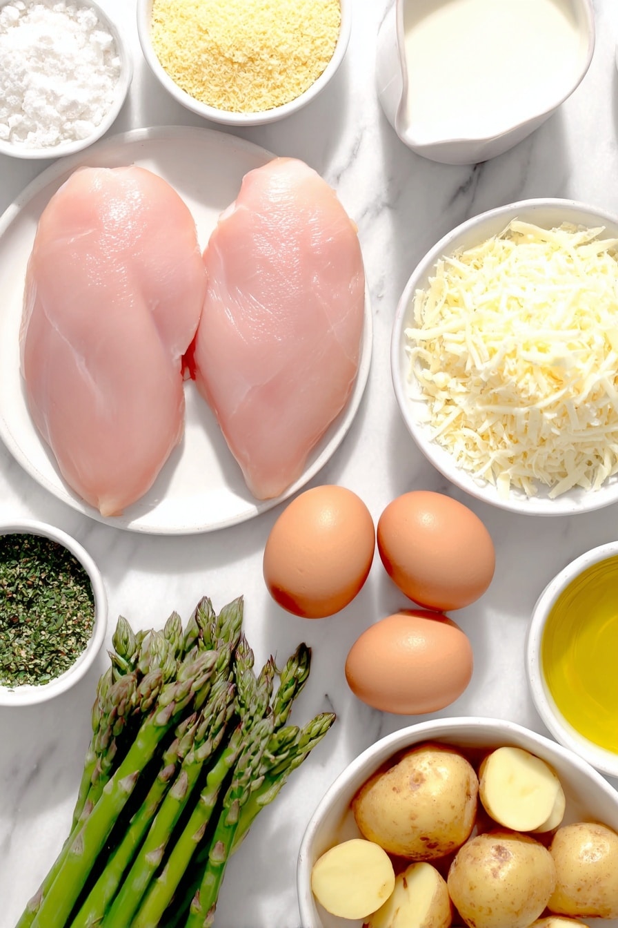 Crispy Parmesan Garlic Chicken Sheet Pan Recipe - Ingredients