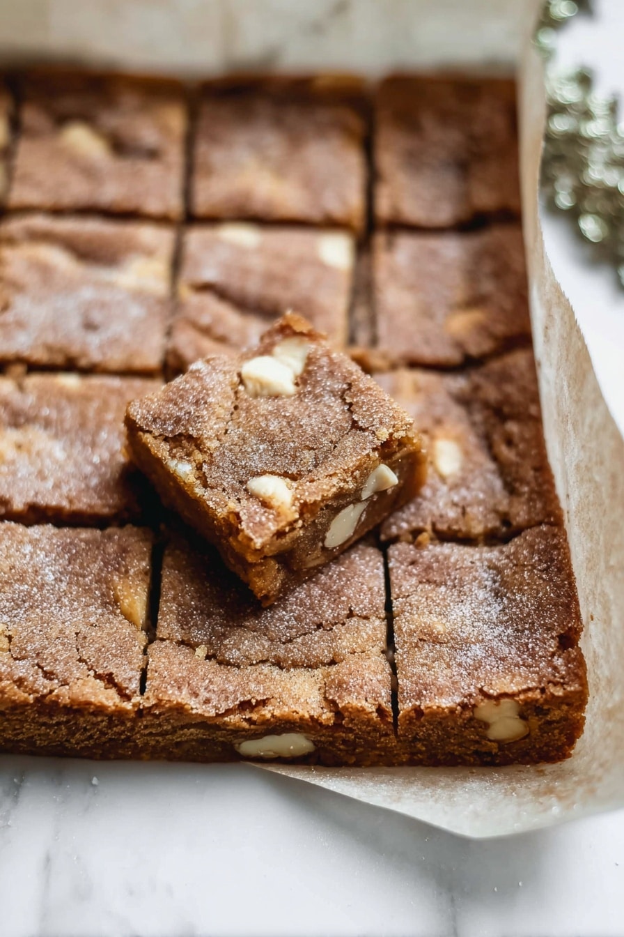 Gingerbread Blondies with White Chocolate Chips Recipe - Recipe Step