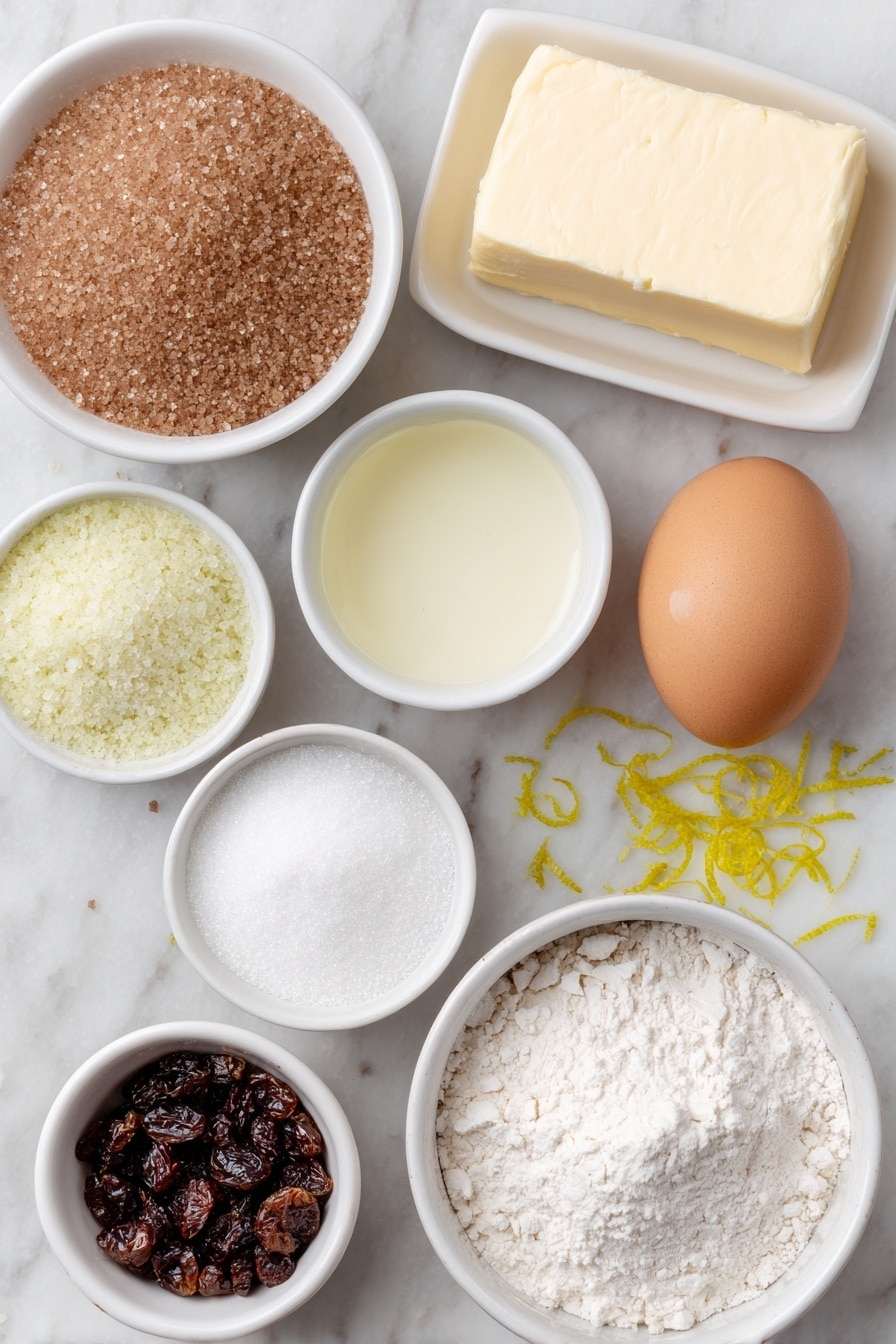 Lemon Cranberry Cookies Recipe - Ingredients