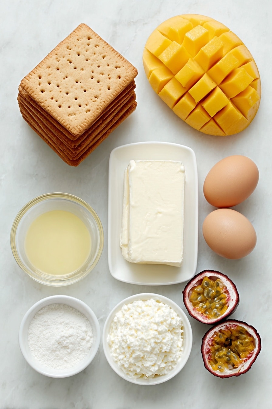 No Bake Mango Cheesecake Recipe - Ingredients