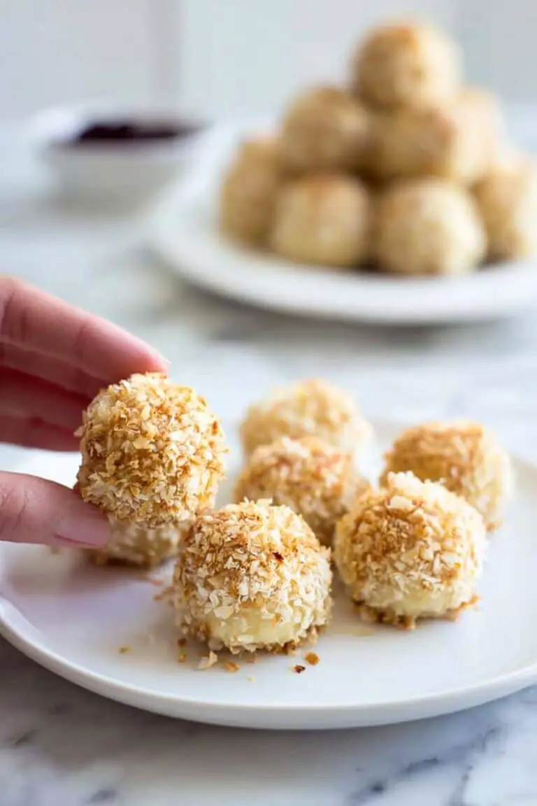 Coconut Crusted Quinoa Bites with Brie Recipe